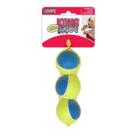 KONG Ultra Squeaker Ball Dog Toy (Option: Medium - 3 count KONG Ultra Squeaker Ball Dog Toy)