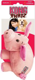 KONG Phatz Pig Squeaker Dog Toy Medium (Option: 1 count KONG Phatz Pig Squeaker Dog Toy Medium)