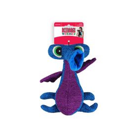 KONG Woozles Squeaking Dog Toy Medium Blue (Option: 1 count KONG Woozles Squeaking Dog Toy Medium Blue)