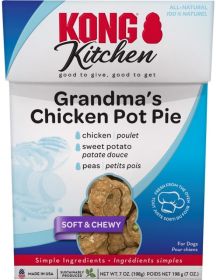 KONG Kitchen Grandmas Chicken Pot Pie Dog Treat (Option: 7 oz KONG Kitchen Grandmas Chicken Pot Pie Dog Treat)