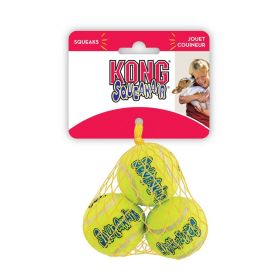 KONG Air Dog Squeaker Tennis Balls X-Small Dog Toy (Option: 3 count KONG Air Dog Squeaker Tennis Balls X-Small Dog Toy)