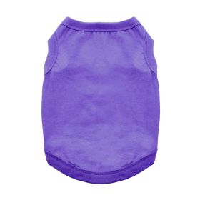 Cotton Dog Tank (Color: Ultra Violet, size: small)