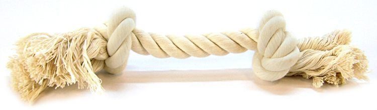 Mammoth Pet Flossy Chews White Rope Bone (Option: Medium - 1 count Mammoth Pet Flossy Chews White Rope Bone)