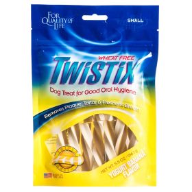 Twistix Yogurt Banana Flavor Small Dog Treats (Option: 5.5 oz Twistix Yogurt Banana Flavor Small Dog Treats)