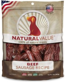 Loving Pets Natural Value Beef Sausages (Option: 13 oz Loving Pets Natural Value Beef Sausages)