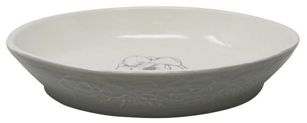 Pioneer Pet Ceramic Oval Magnolia Food or Water Bowl for Pets (Option: 1 count Pioneer Pet Ceramic Oval Magnolia Food or Water Bowl for Pets)