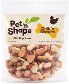 Pet n Shape Chik n Biscuits Dog Treats (Option: 48 oz (3 x 16 oz) Pet n Shape Chik n Biscuits Dog Treats)