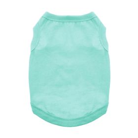 Cotton Dog Tank (Color: Teal, size: medium)