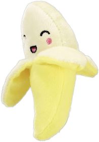 Petsport Tiny Tots Foodies Banana Plush Dog Toy (Option: 1 count Petsport Tiny Tots Foodies Banana Plush Dog Toy)