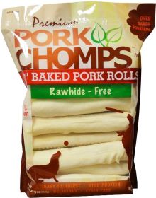 Pork Chomps Baked Pork Rolls Dog Treats Large (Option: 18 count Pork Chomps Baked Pork Rolls Dog Treats Large)