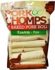 Pork Chomps Baked Pork Rolls Dog Treats Large