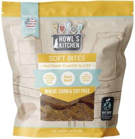 Howls Kitchen Soft Bites Pastrami Flavored Slices (Option: 4 oz Howls Kitchen Soft Bites Pastrami Flavored Slices)