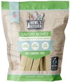 Howls Kitchen Savory Bones Chicken Flavored Chews Small (Option: 13 oz Howls Kitchen Savory Bones Chicken Flavored Chews Small)