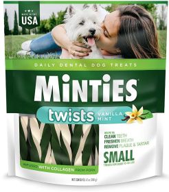 Sergeants Minties Twists Dental Treats Small (Option: 36 oz (3 x 12 oz) Sergeants Minties Twists Dental Treats Small)