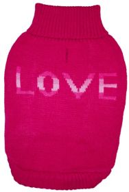 Fashion Pet True Love Dog Sweater Pink (Option: X-Small - 1 count Fashion Pet True Love Dog Sweater Pink)