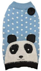 Fashion Pet Panda Dog Sweater Blue (Option: X-Small - 1 count Fashion Pet Panda Dog Sweater Blue)