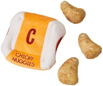 Cosmo Furbabies Chicken Nugget Plush Puzzle for Dogs (Option: 1 count Cosmo Furbabies Chicken Nugget Plush Puzzle for Dogs)