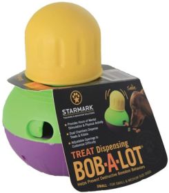 Starmark Bob-A-Lot Treat Dispensing Toy Small (Option: 1 count Starmark Bob-A-Lot Treat Dispensing Toy Small)
