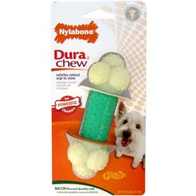 Nylabone Dura Chew Double Action Chew Bacon Flavor (Option: Regular - 1 count Nylabone Dura Chew Double Action Chew Bacon Flavor)